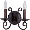 Maxim Loft 2-Light 10" Wide Oil Rubbed Bronze Wall Sconce 70002OI